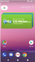 Android Lottery Image of medium sized stacked widget