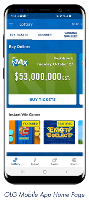 OLG mobile app image